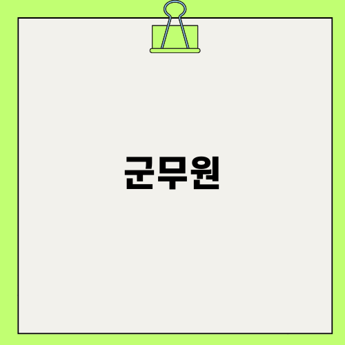 군무원 9급 시험현황