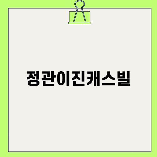 정관이진캐스빌의 화이트 인테리어